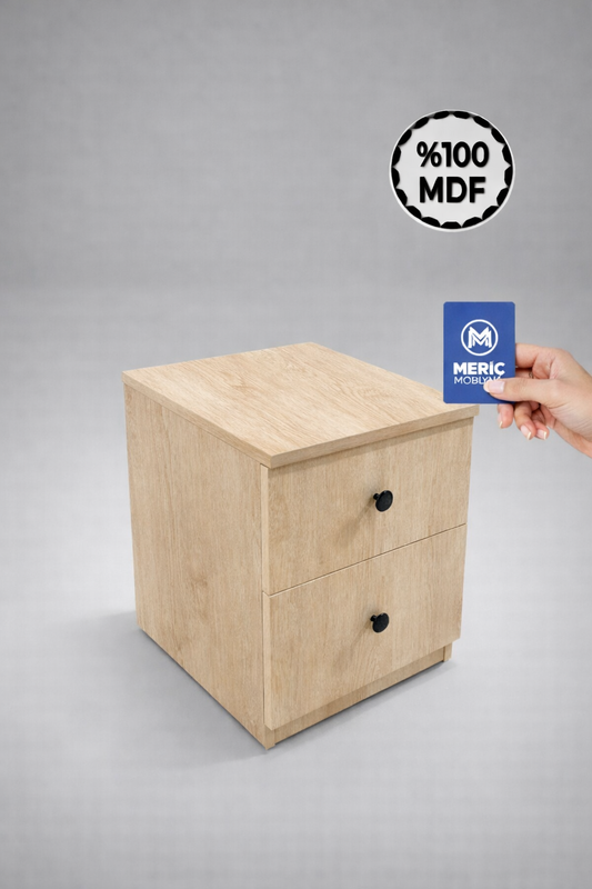 Gizli Bölmeli Şık Komodin - Ahşap